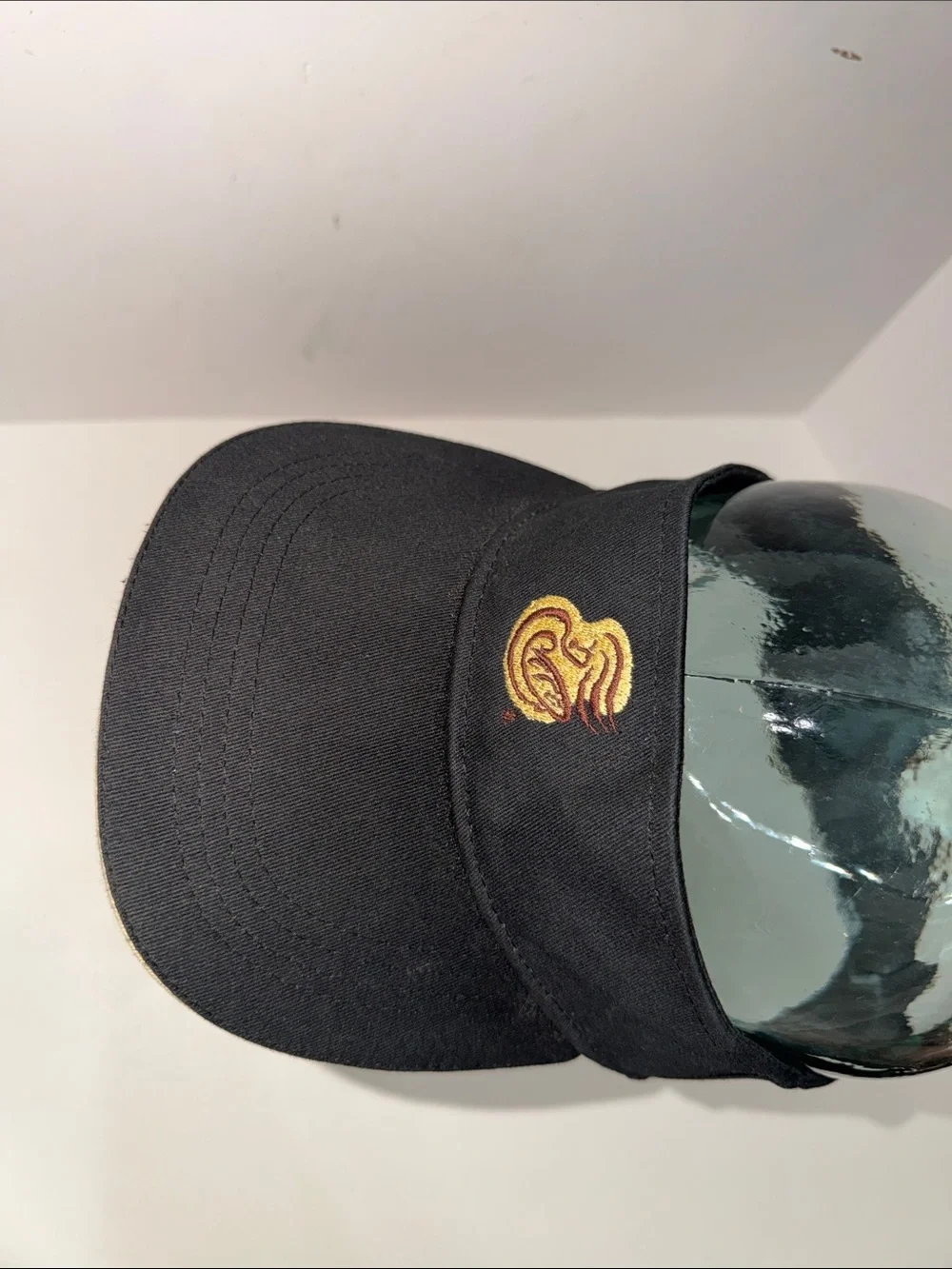 Men's Black Visor with Panera Bread Embroidered Crest